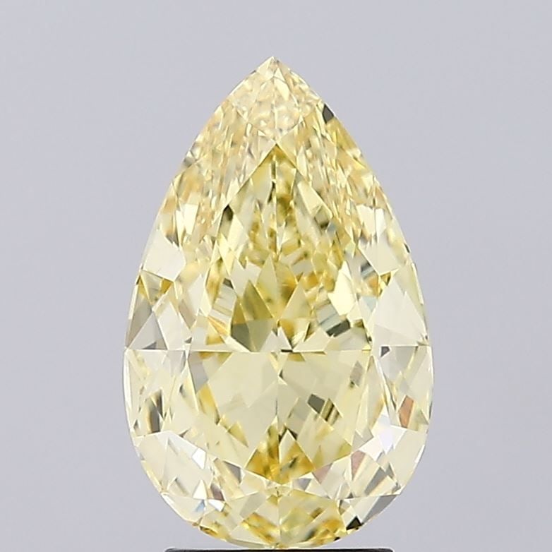Loose Diamond - PEAR 4.01ct Fancy Intense Yellow VVS1: Loose Diamond - PEAR 4.01ct Fancy Intense Yellow VVS1 Source: This is a real non-mined Diamond that has been grown in a lab Shape: PEAR Carats: 4.01 Color: Fancy Intense Yellow Certification: IGI Vide