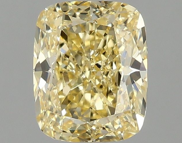 Loose Diamond - CUSHION MODIFIED 1.59ct Fancy Intense Yellow VS1: Loose Diamond - CUSHION MODIFIED 1.59ct Fancy Intense Yellow VS1 Source: This is a real non-mined Diamond that has been grown in a lab Shape: CUSHION MODIFIED Carats: 1.59 Color: Fancy Intense Yellow 