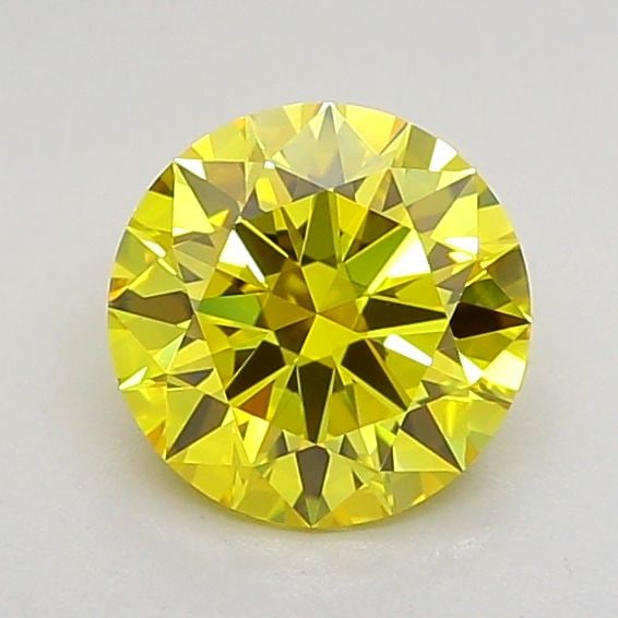 Ideal Loose Diamond - ROUND 1.01ct Fancy Vivid Yellow VS2: Ideal Loose Diamond - ROUND 1.01ct Fancy Vivid Yellow VS2 Source: This is a real non-mined Diamond that has been grown in a lab Shape: ROUND Carats: 1.01 Color: Fancy Vivid Yellow Certification: IGI V