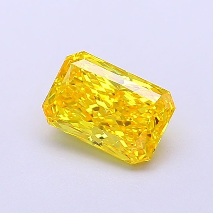 Loose Diamond - RADIANT 1.02ct Fancy Vivid Yellow VS2: Loose Diamond - RADIANT 1.02ct Fancy Vivid Yellow VS2 Source: This is a real non-mined Diamond that has been grown in a lab Shape: RADIANT Carats: 1.02 Color: Fancy Vivid Yellow Certification: IGI Vid