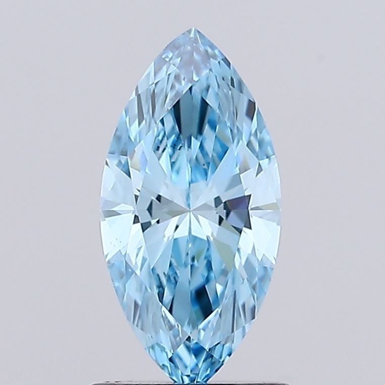 Loose Diamond - MARQUISE 1.08ct Fancy Vivid Blue VS1: Loose Diamond - MARQUISE 1.08ct Fancy Vivid Blue VS1 Source: This is a real non-mined Diamond that has been grown in a lab Shape: MARQUISE Carats: 1.08 Color: Fancy Vivid Blue Certification: IGI