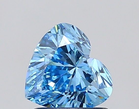 Loose Diamond - HEART 1.0ct Fancy Vivid Blue VS1: Loose Diamond - HEART 1.0ct Fancy Vivid Blue VS1 Source: This is a real non-mined Diamond that has been grown in a lab Shape: HEART Carats: 1.0 Color: Fancy Vivid Blue Certification: IGI Video: