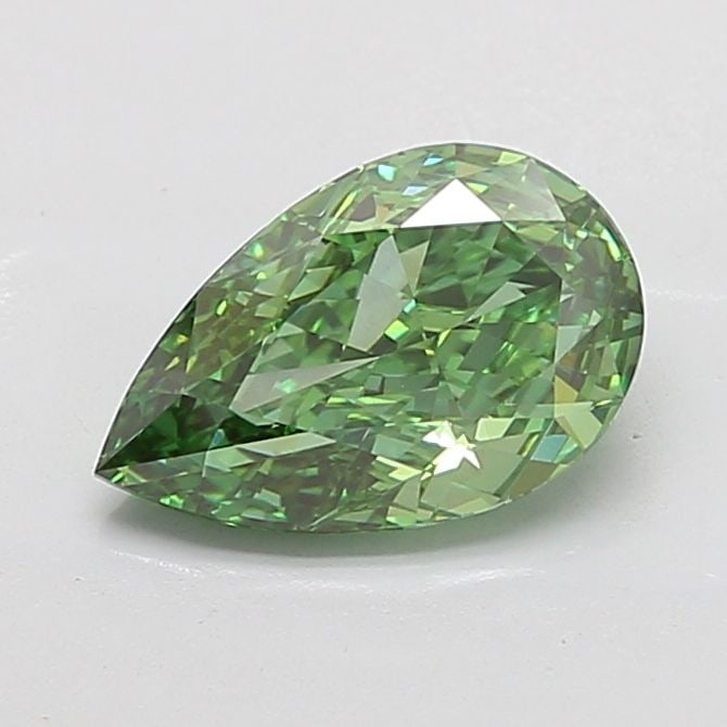 Loose Diamond - PEAR 3.01ct Fancy Vivid Green VS1: Loose Diamond - PEAR 3.01ct Fancy Vivid Green VS1 Source: This is a real non-mined Diamond that has been grown in a lab Shape: PEAR Carats: 3.01 Color: Fancy Vivid Green Certification: IGI Video: