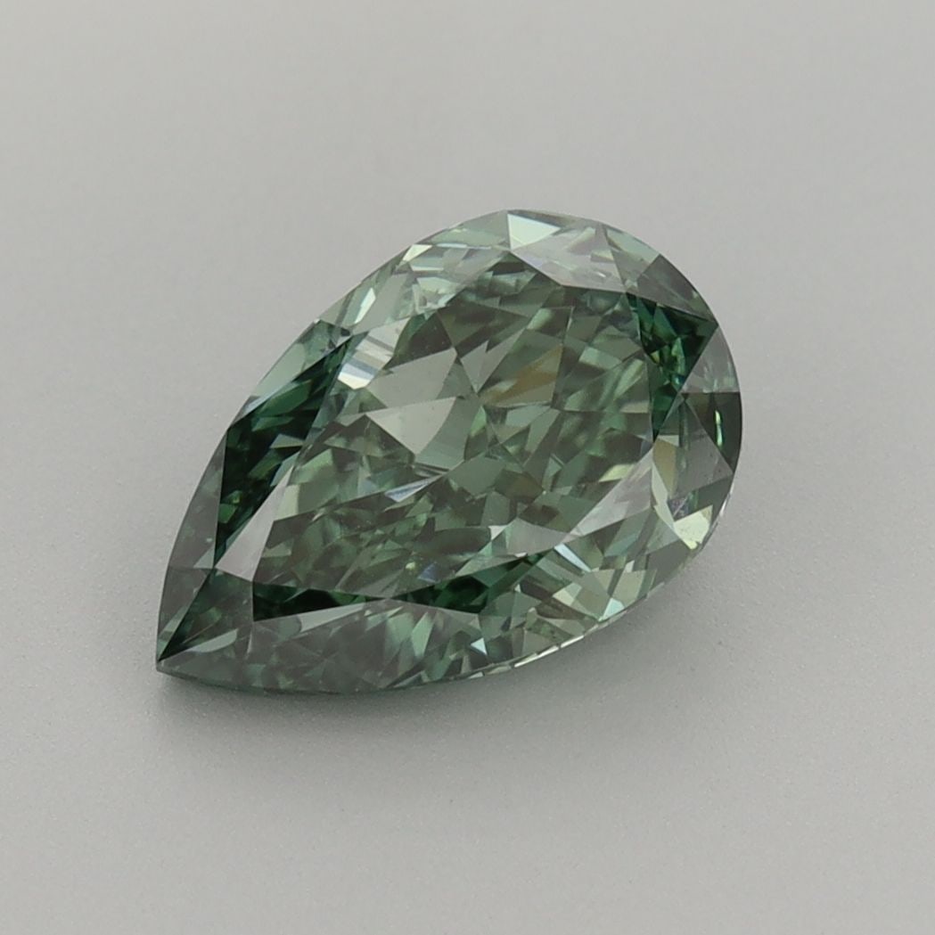 Loose Diamond - PEAR 2.01ct Fancy Vivid Green VS1: Loose Diamond - PEAR 2.01ct Fancy Vivid Green VS1 Source: This is a real non-mined Diamond that has been grown in a lab Shape: PEAR Carats: 2.01 Color: Fancy Vivid Green Certification: IGI Video: