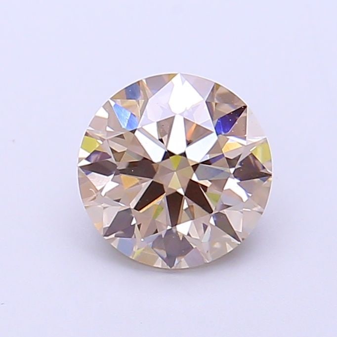 Ideal Loose Diamond - ROUND 1.3ct Fancy Light Brown VS1: Ideal Loose Diamond - ROUND 1.3ct Fancy Light Brown VS1 Source: This is a real non-mined Diamond that has been grown in a lab Shape: ROUND Carats: 1.3 Color: Fancy Light Brown Certification: IGI