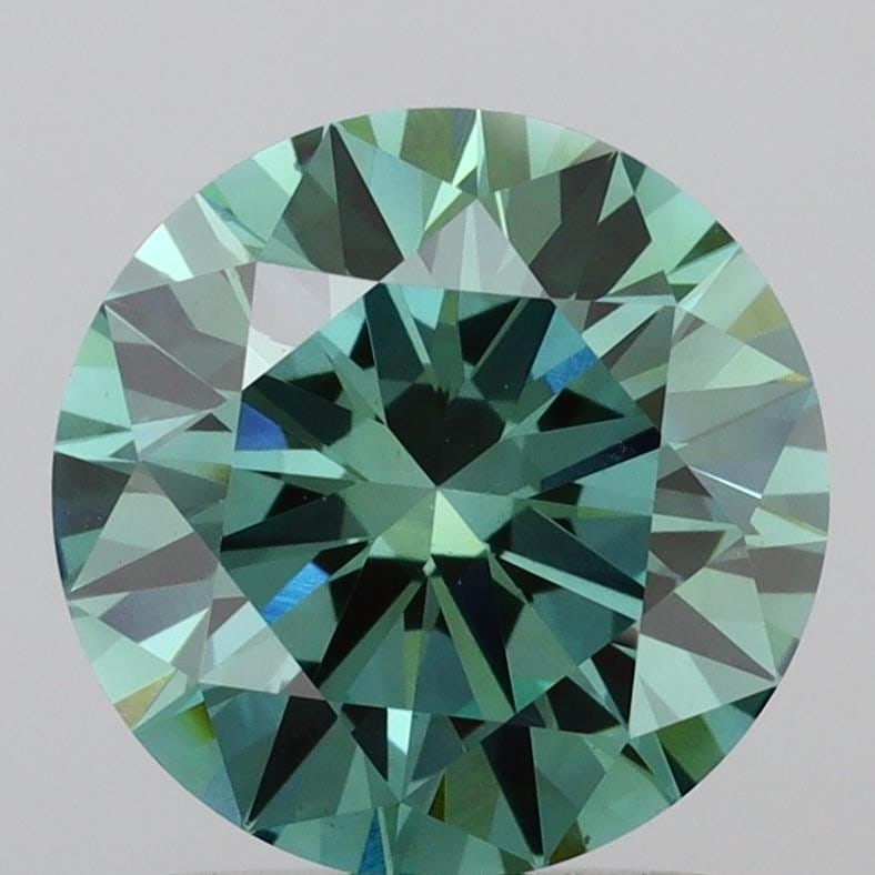 Loose Diamond - ROUND 2.02ct Fancy Vivid Green VVS2: Loose Diamond - ROUND 2.02ct Fancy Vivid Green VVS2 Source: This is a real non-mined Diamond that has been grown in a lab Shape: ROUND Carats: 2.02 Color: Fancy Vivid Green Certification: IGI Video:
