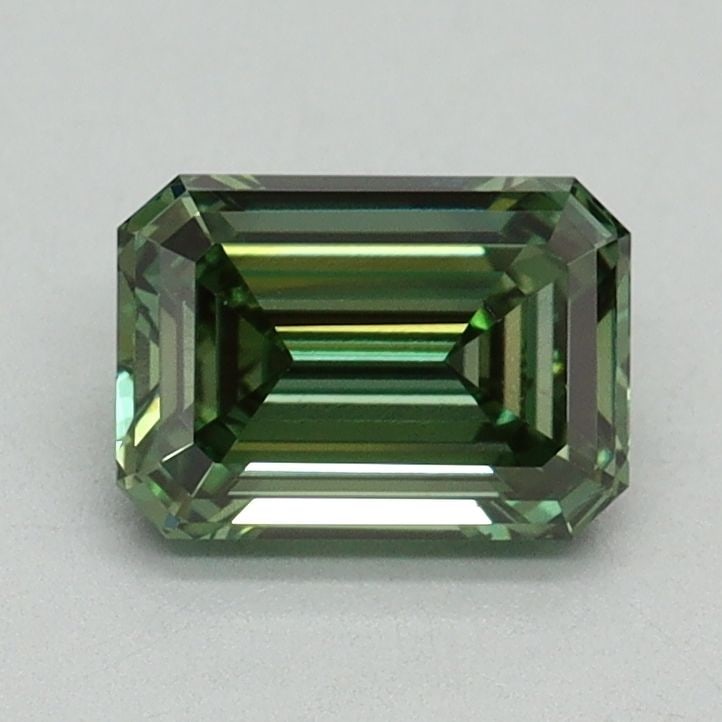 Loose Diamond - EMERALD 1.0ct Fancy Vivid Green VS2: Loose Diamond - EMERALD 1.0ct Fancy Vivid Green VS2 Source: This is a real non-mined Diamond that has been grown in a lab Shape: EMERALD Carats: 1.0 Color: Fancy Vivid Green Certification: IGI Video: