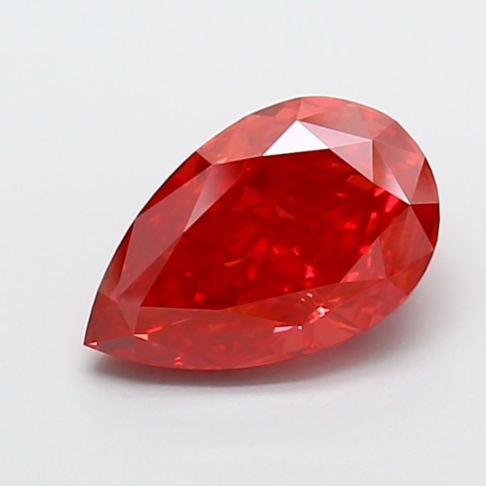 Loose Diamond - PEAR 4.04ct Fancy Vivid Red VS1: Loose Diamond - PEAR 4.04ct Fancy Vivid Red VS1 Source: This is a real non-mined Diamond that has been grown in a lab Shape: PEAR Carats: 4.04 Color: Fancy Vivid Red Certification: IGI Video: