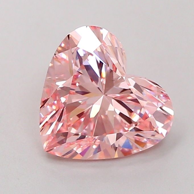 Loose Diamond - HEART 1.96ct Fancy Vivid Pink VS1: Loose Diamond - HEART 1.96ct Fancy Vivid Pink VS1 Source: This is a real non-mined Diamond that has been grown in a lab Shape: HEART Carats: 1.96 Color: Fancy Vivid Pink Certification: IGI Video: