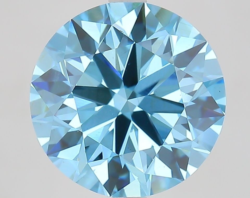 Ideal Loose Diamond - ROUND 5.35ct Fancy Vivid Blue VS1: Ideal Loose Diamond - ROUND 5.35ct Fancy Vivid Blue VS1 Source: This is a real non-mined Diamond that has been grown in a lab Shape: ROUND Carats: 5.35 Color: Fancy Vivid Blue Certification: IGI