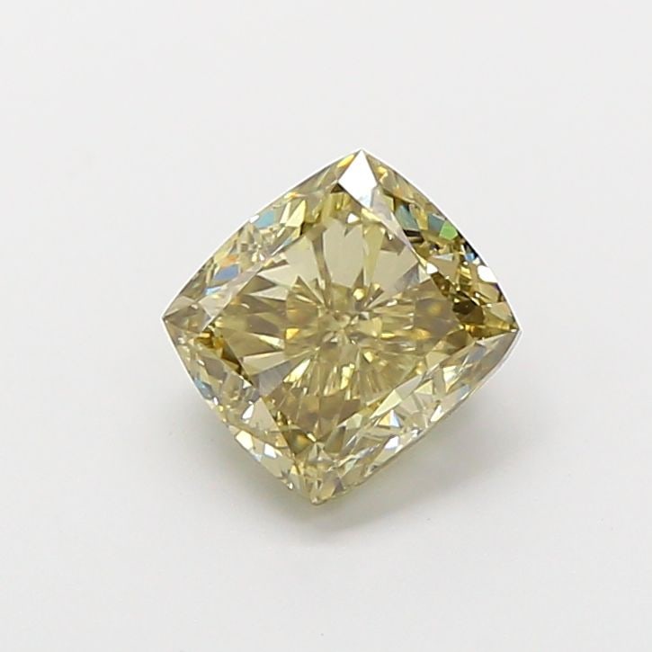 Loose Diamond - CUSHION BRILLIANT 1.75ct Fancy Vivid Yellow VS2: Loose Diamond - CUSHION BRILLIANT 1.75ct Fancy Vivid Yellow VS2 Source: This is a real non-mined Diamond that has been grown in a lab Shape: CUSHION BRILLIANT Carats: 1.75 Color: Fancy Vivid Yellow Ce