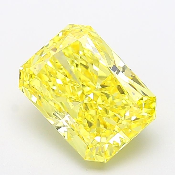 Loose Diamond - RADIANT 5.04ct Fancy Intense Yellow VS2: Loose Diamond - RADIANT 5.04ct Fancy Intense Yellow VS2 Source: This is a real non-mined Diamond that has been grown in a lab Shape: RADIANT Carats: 5.04 Color: Fancy Intense Yellow Certification: IGI