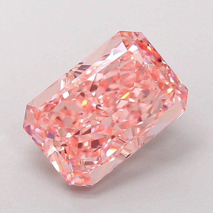 Loose Diamond - RADIANT 2.84ct Fancy Vivid Pink VVS2: Loose Diamond - RADIANT 2.84ct Fancy Vivid Pink VVS2 Source: This is a real non-mined Diamond that has been grown in a lab Shape: RADIANT Carats: 2.84 Color: Fancy Vivid Pink Certification: IGI Video: