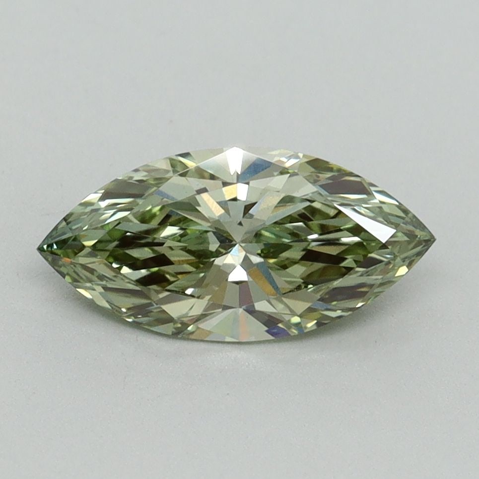 Loose Diamond - MARQUISE 1.0ct Fancy Intense Green VS1: Loose Diamond - MARQUISE 1.0ct Fancy Intense Green VS1 Source: This is a real non-mined Diamond that has been grown in a lab Shape: MARQUISE Carats: 1.0 Color: Fancy Intense Green Certification: IGI V