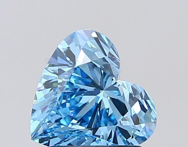 Loose Diamond - HEART 1.52ct Fancy Vivid Blue VVS2: Loose Diamond - HEART 1.52ct Fancy Vivid Blue VVS2 Source: This is a real non-mined Diamond that has been grown in a lab Shape: HEART Carats: 1.52 Color: Fancy Vivid Blue Certification: IGI Video: