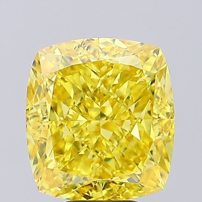 Loose Diamond - CUSHION MODIFIED 8.08ct Fancy Vivid Yellow VS1: Loose Diamond - CUSHION MODIFIED 8.08ct Fancy Vivid Yellow VS1 Source: This is a real non-mined Diamond that has been grown in a lab Shape: CUSHION MODIFIED Carats: 8.08 Color: Fancy Vivid Yellow Cert
