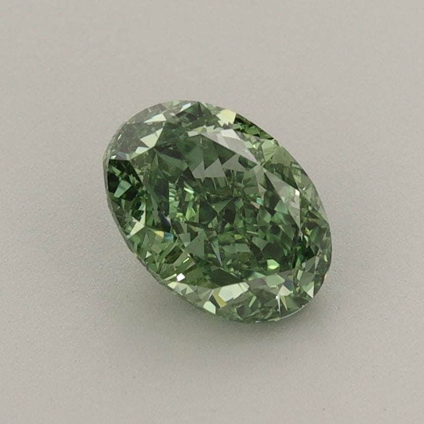 Loose Diamond - OVAL 1.04ct Fancy Vivid Green VVS2: Loose Diamond - OVAL 1.04ct Fancy Vivid Green VVS2 Source: This is a real non-mined Diamond that has been grown in a lab Shape: OVAL Carats: 1.04 Color: Fancy Vivid Green Certification: IGI Video: