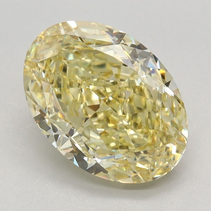 Loose Diamond - OVAL 2.63ct Fancy Intense Yellow VS1: Loose Diamond - OVAL 2.63ct Fancy Intense Yellow VS1 Source: This is a real non-mined Diamond that has been grown in a lab Shape: OVAL Carats: 2.63 Color: Fancy Intense Yellow Certification: IGI Video
