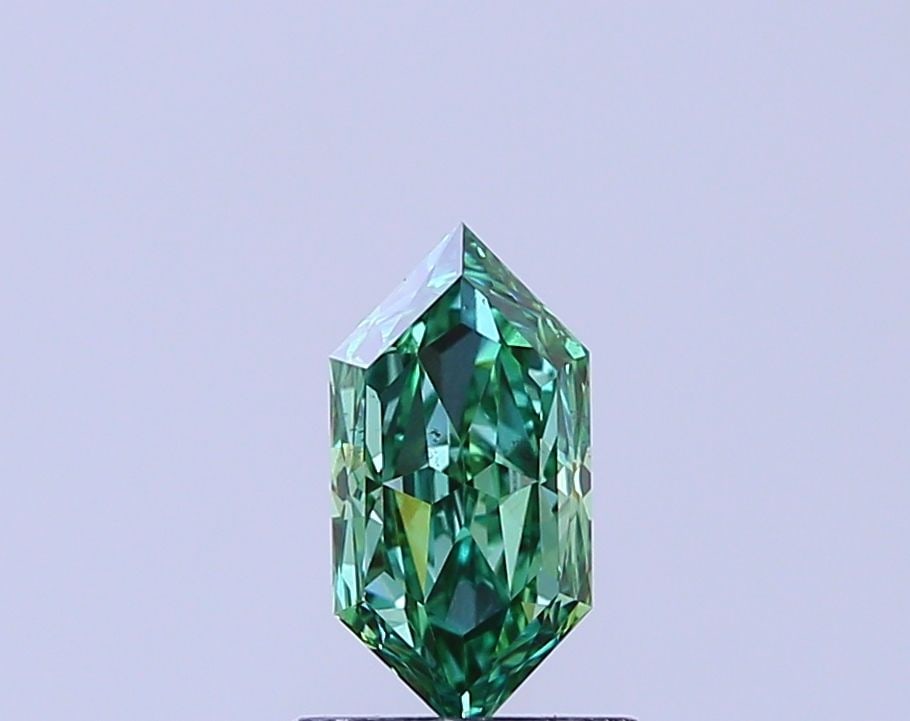 Loose Diamond - HEXAGONAL 1.01ct Fancy Vivid Green VS2: Loose Diamond - HEXAGONAL 1.01ct Fancy Vivid Green VS2 Source: This is a real non-mined Diamond that has been grown in a lab Shape: HEXAGONAL Carats: 1.01 Color: Fancy Vivid Green Certification: IGI V