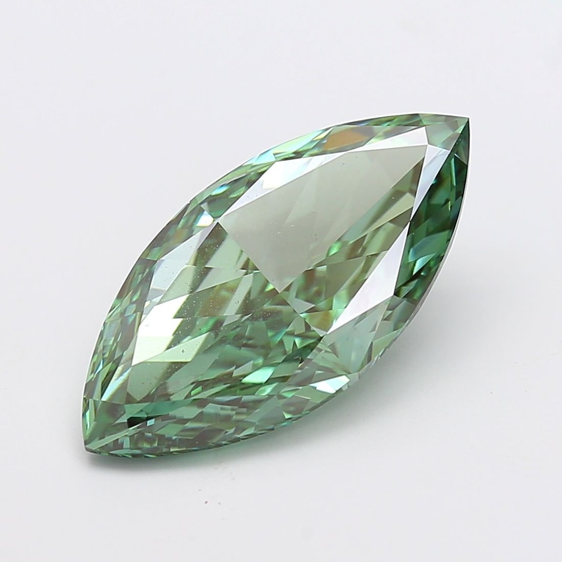 Loose Diamond - MARQUISE 8.02ct Fancy Vivid Green VS1: Loose Diamond - MARQUISE 8.02ct Fancy Vivid Green VS1 Source: This is a real non-mined Diamond that has been grown in a lab Shape: MARQUISE Carats: 8.02 Color: Fancy Vivid Green Certification: IGI Vid