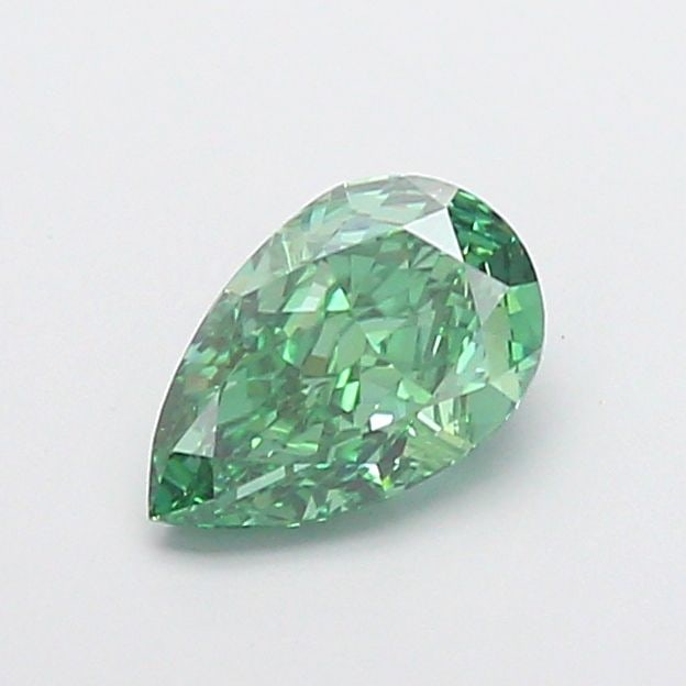Loose Diamond - PEAR 1.09ct Fancy Vivid Green VVS2: Loose Diamond - PEAR 1.09ct Fancy Vivid Green VVS2 Source: This is a real non-mined Diamond that has been grown in a lab Shape: PEAR Carats: 1.09 Color: Fancy Vivid Green Certification: IGI Video: