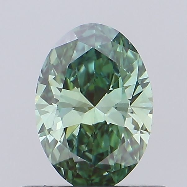 Loose Diamond - OVAL 0.46ct Fancy Vivid Green VS1: Loose Diamond - OVAL 0.46ct Fancy Vivid Green VS1 Source: This is a real non-mined Diamond that has been grown in a lab Shape: OVAL Carats: 0.46 Color: Fancy Vivid Green Certification: IGI Video: