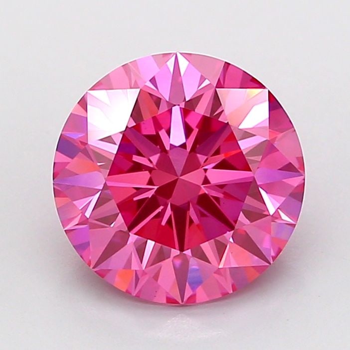 Ideal Loose Diamond - ROUND 3.1ct Fancy Vivid Pink VS1 (1 of 1)