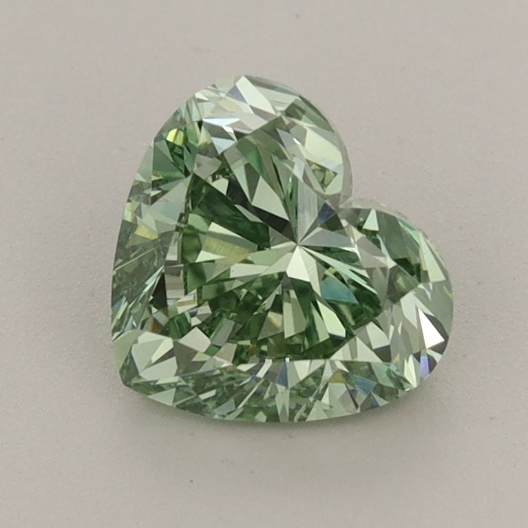 Loose Diamond - HEART 1.35ct Fancy Vivid Green VVS2: Loose Diamond - HEART 1.35ct Fancy Vivid Green VVS2 Source: This is a real non-mined Diamond that has been grown in a lab Shape: HEART Carats: 1.35 Color: Fancy Vivid Green Certification: IGI Video: