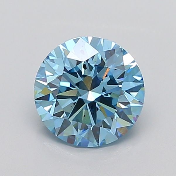 Ideal Loose Diamond - ROUND 2.03ct Fancy Vivid Blue SI1: Ideal Loose Diamond - ROUND 2.03ct Fancy Vivid Blue SI1 Source: This is a real non-mined Diamond that has been grown in a lab Shape: ROUND Carats: 2.03 Color: Fancy Vivid Blue Certification: IGI The D