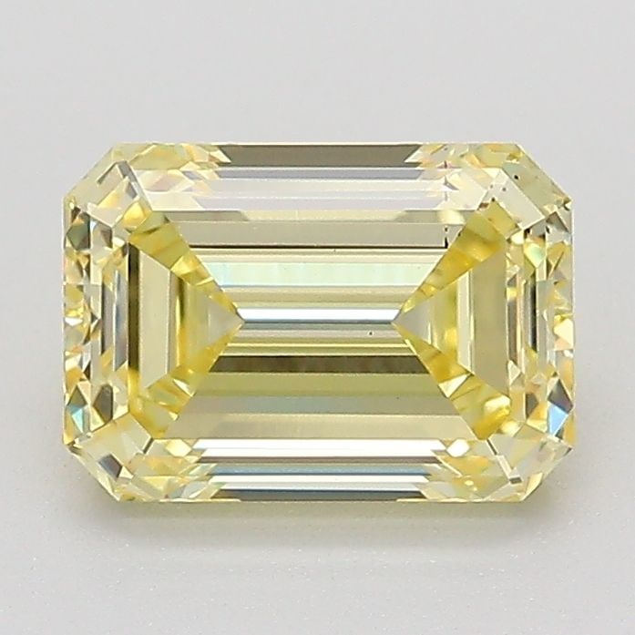 Loose Diamond - EMERALD 1.59ct Fancy Yellow VS2: Loose Diamond - EMERALD 1.59ct Fancy Yellow VS2 Source: This is a real non-mined Diamond that has been grown in a lab Shape: EMERALD Carats: 1.59 Color: Fancy Yellow Certification: IGI The Diamond Dep