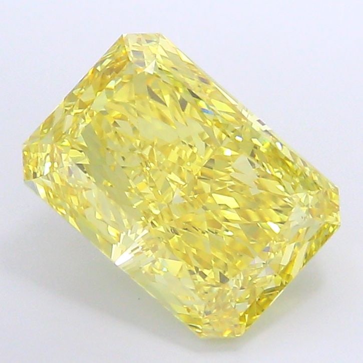 Loose Diamond - RADIANT 7.61ct Fancy Vivid Yellow VS1: Loose Diamond - RADIANT 7.61ct Fancy Vivid Yellow VS1 Source: This is a real non-mined Diamond that has been grown in a lab Shape: RADIANT Carats: 7.61 Color: Fancy Vivid Yellow Certification: IGI Vid