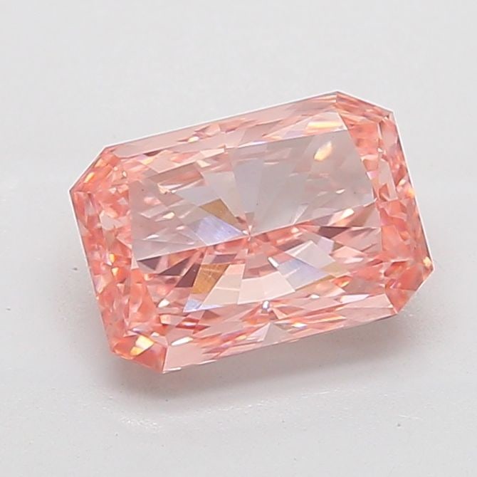Loose Diamond - RADIANT 4.04ct Fancy Vivid Pink VS1: Loose Diamond - RADIANT 4.04ct Fancy Vivid Pink VS1 Source: This is a real non-mined Diamond that has been grown in a lab Shape: RADIANT Carats: 4.04 Color: Fancy Vivid Pink Certification: IGI Video: