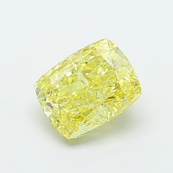 Loose Diamond - CUSHION MODIFIED 1.57ct Fancy Intense Yellow VS2: Loose Diamond - CUSHION MODIFIED 1.57ct Fancy Intense Yellow VS2 Source: This is a real non-mined Diamond that has been grown in a lab Shape: CUSHION MODIFIED Carats: 1.57 Color: Fancy Intense Yellow 