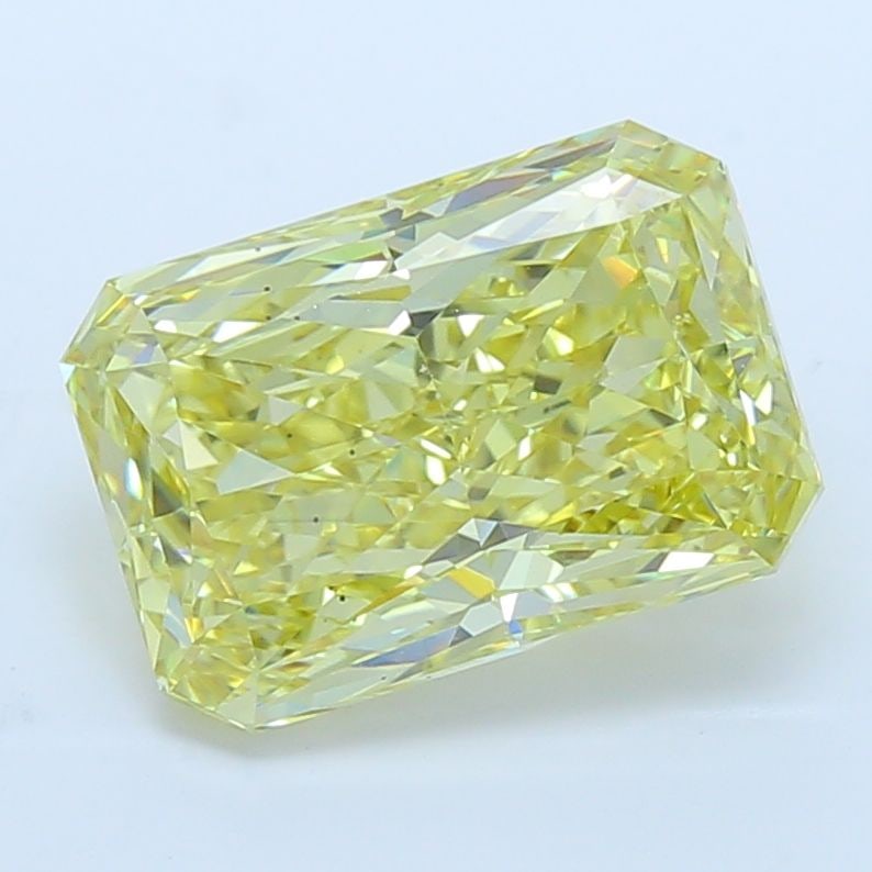 Loose Diamond - RADIANT 5.03ct Fancy Intense Yellow VS2: Loose Diamond - RADIANT 5.03ct Fancy Intense Yellow VS2 Source: This is a real non-mined Diamond that has been grown in a lab Shape: RADIANT Carats: 5.03 Color: Fancy Intense Yellow Certification: IGI