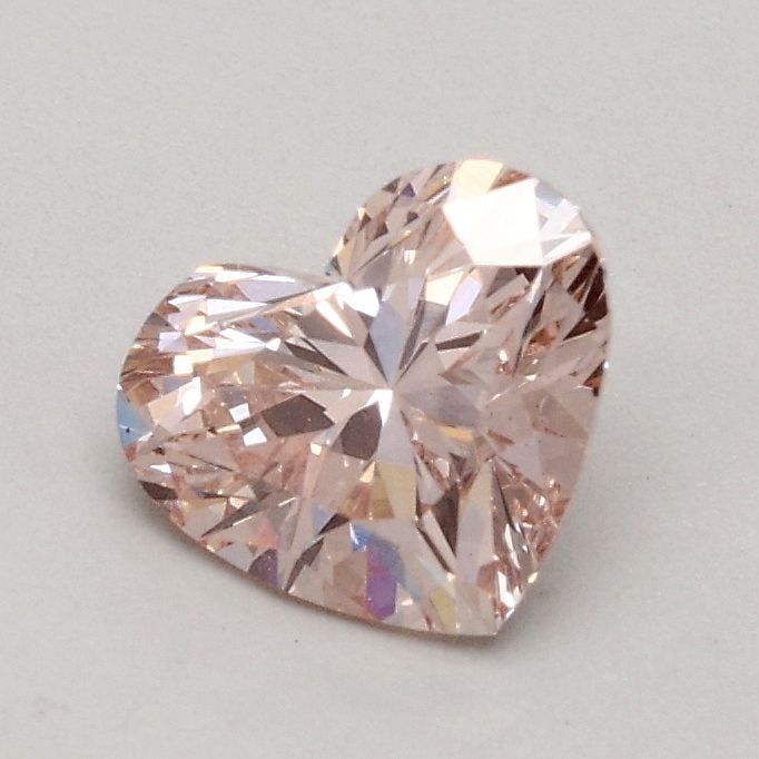 Loose Diamond - HEART 0.53ct Fancy Light Pink VS2: Loose Diamond - HEART 0.53ct Fancy Light Pink VS2 Source: This is a real non-mined Diamond that has been grown in a lab Shape: HEART Carats: 0.53 Color: Fancy Light Pink Certification: IGI Video: