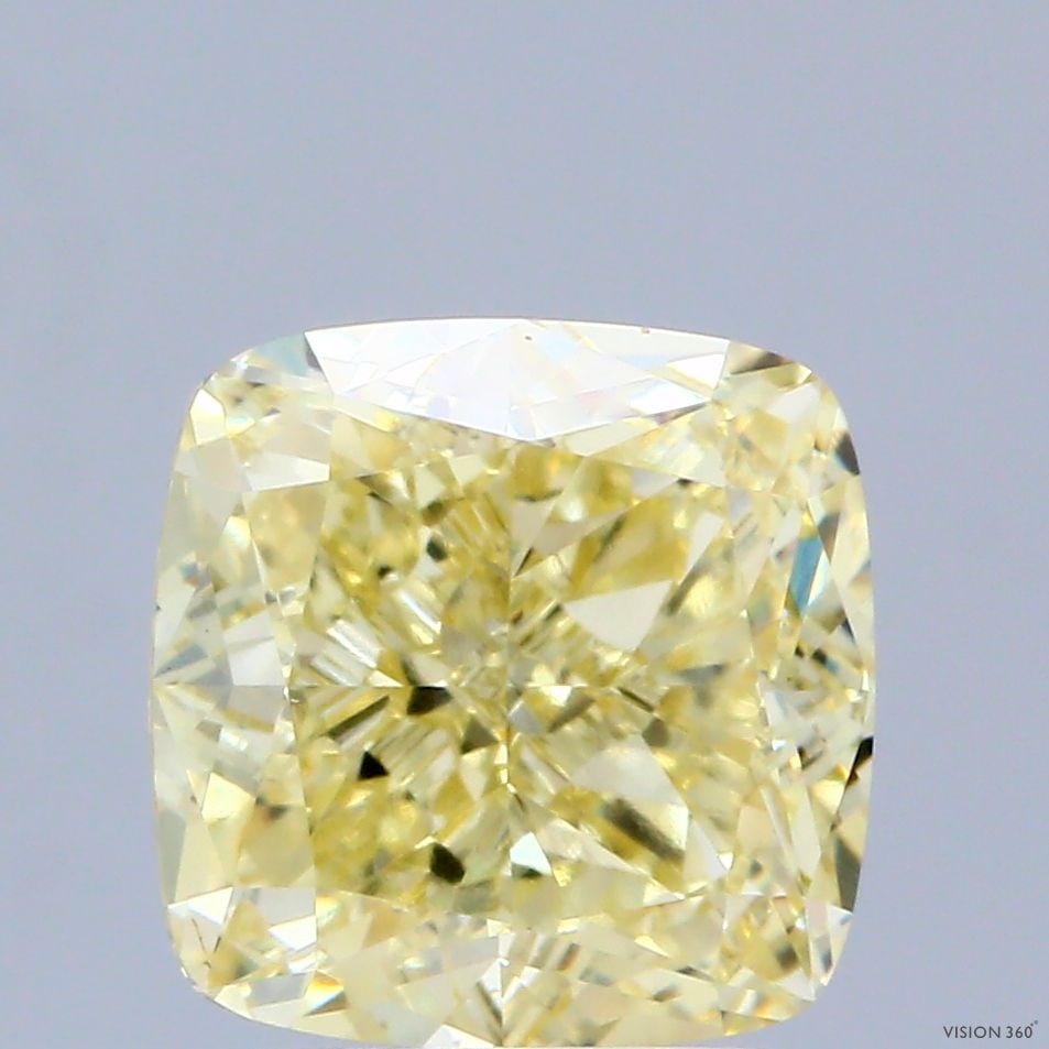 Loose Diamond - CUSHION MODIFIED 2.83ct Fancy Intense Yellow VS1: Loose Diamond - CUSHION MODIFIED 2.83ct Fancy Intense Yellow VS1 Source: This is a real non-mined Diamond that has been grown in a lab Shape: CUSHION MODIFIED Carats: 2.83 Color: Fancy Intense Yellow 