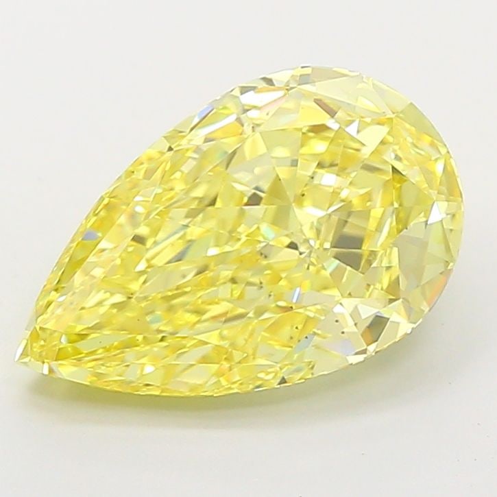 Loose Diamond - PEAR 4.1ct Fancy Intense Yellow VS2: Loose Diamond - PEAR 4.1ct Fancy Intense Yellow VS2 Source: This is a real non-mined Diamond that has been grown in a lab Shape: PEAR Carats: 4.1 Color: Fancy Intense Yellow Certification: IGI Video: