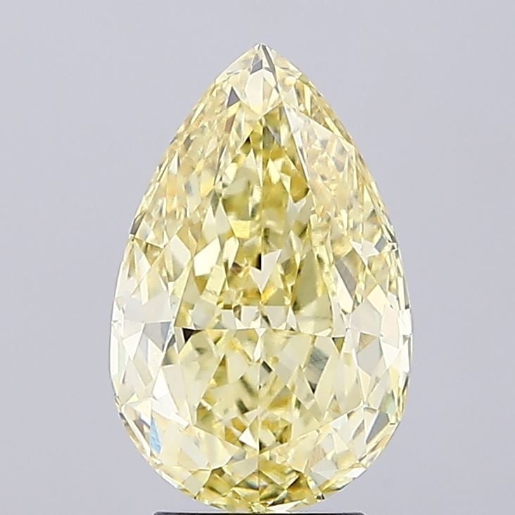 Loose Diamond - PEAR 4.11ct Fancy Intense Yellow VVS2: Loose Diamond - PEAR 4.11ct Fancy Intense Yellow VVS2 Source: This is a real non-mined Diamond that has been grown in a lab Shape: PEAR Carats: 4.11 Color: Fancy Intense Yellow Certification: IGI Vide