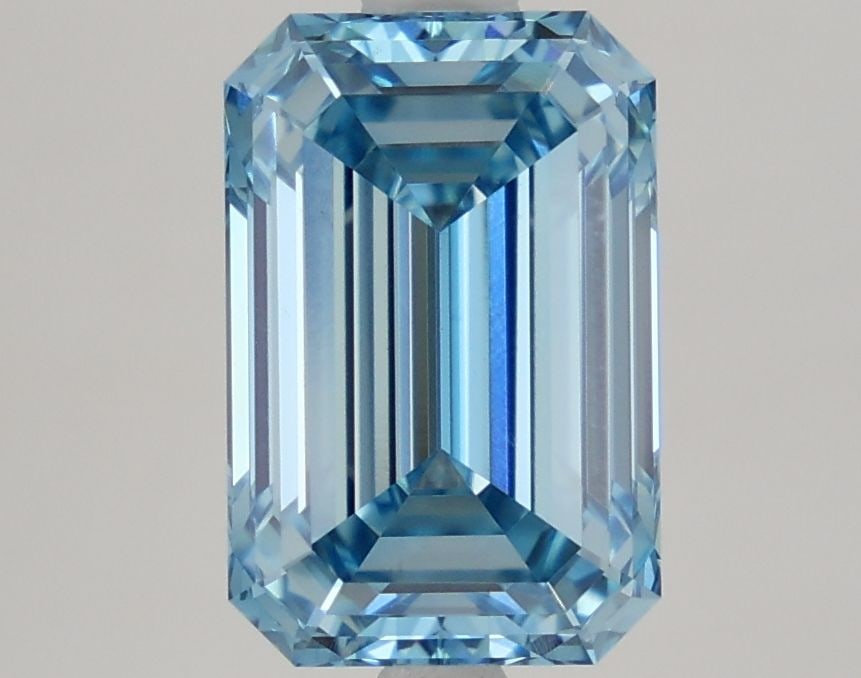 Loose Diamond - EMERALD 3.12ct Fancy Vivid Blue VS1 (1 of 1)