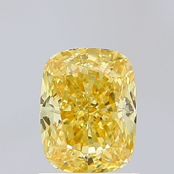 Loose Diamond - CUSHION MODIFIED 1.33ct Fancy Vivid Yellow VS1: Loose Diamond - CUSHION MODIFIED 1.33ct Fancy Vivid Yellow VS1 Source: This is a real non-mined Diamond that has been grown in a lab Shape: CUSHION MODIFIED Carats: 1.33 Color: Fancy Vivid Yellow Cert