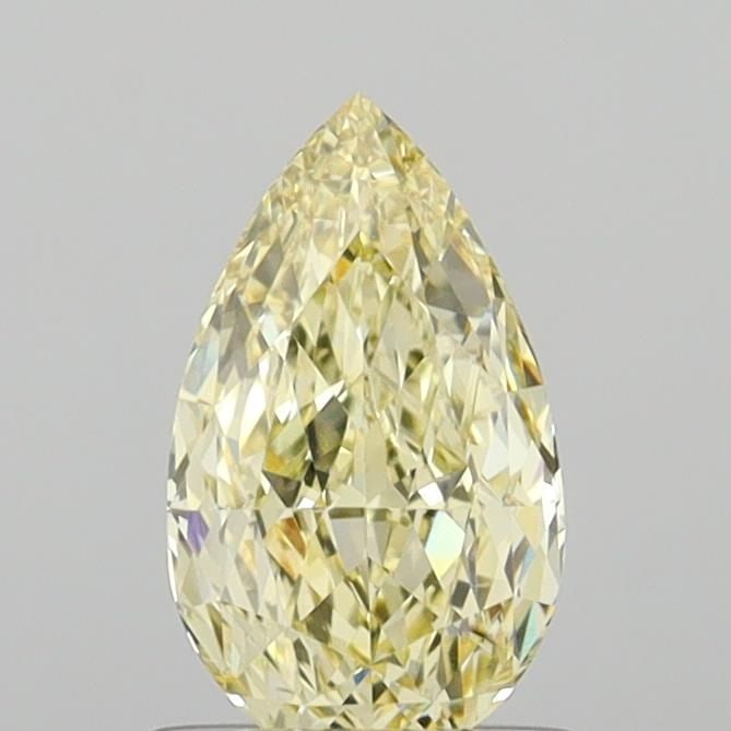 Loose Diamond - PEAR 1.01ct Fancy Light Yellow VS2: Loose Diamond - PEAR 1.01ct Fancy Light Yellow VS2 Source: This is a real non-mined Diamond that has been grown in a lab Shape: PEAR Carats: 1.01 Color: Fancy Light Yellow Certification: IGI Video: