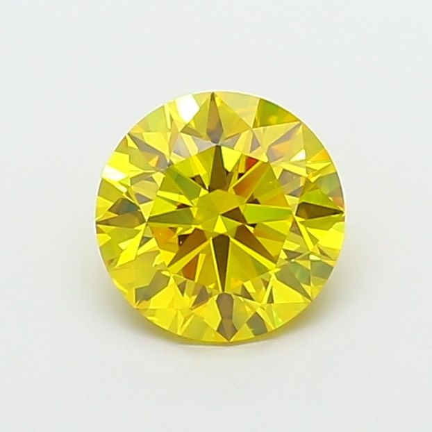 Ideal Loose Diamond - ROUND 2.42ct Fancy Vivid Yellow VS2: Ideal Loose Diamond - ROUND 2.42ct Fancy Vivid Yellow VS2 Source: This is a real non-mined Diamond that has been grown in a lab Shape: ROUND Carats: 2.42 Color: Fancy Vivid Yellow Certification: IGI V