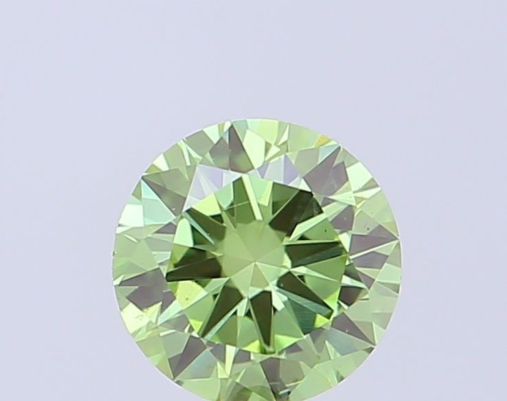 Loose Diamond - ROUND 0.49ct Fancy Vivid Green SI1: Loose Diamond - ROUND 0.49ct Fancy Vivid Green SI1 Source: This is a real non-mined Diamond that has been grown in a lab Shape: ROUND Carats: 0.49 Color: Fancy Vivid Green Certification: IGI Video: