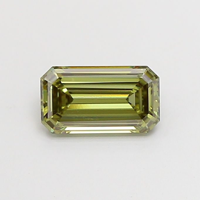 Loose Diamond - EMERALD 1.02ct Fancy Intense Yellowish Green VVS2: Loose Diamond - EMERALD 1.02ct Fancy Intense Yellowish Green VVS2 Source: This is a real non-mined Diamond that has been grown in a lab Shape: EMERALD Carats: 1.02 Color: Fancy Intense Yellowish Green