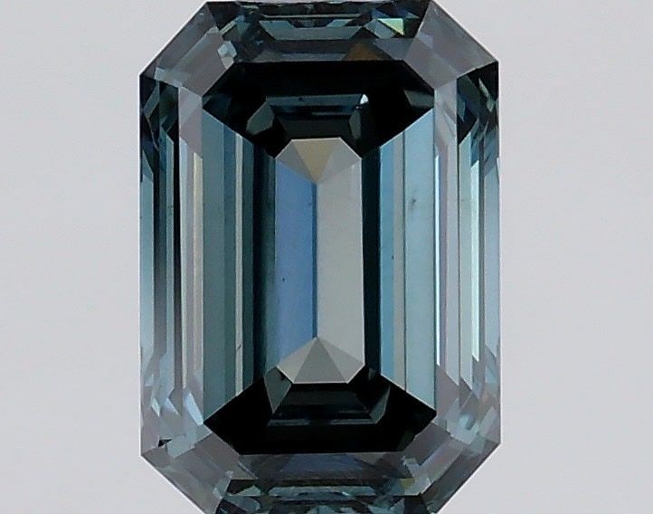 Loose Diamond - EMERALD 0.64ct Fancy Intense Green VS2: Loose Diamond - EMERALD 0.64ct Fancy Intense Green VS2 Source: This is a real non-mined Diamond that has been grown in a lab Shape: EMERALD Carats: 0.64 Color: Fancy Intense Green Certification: IGI V
