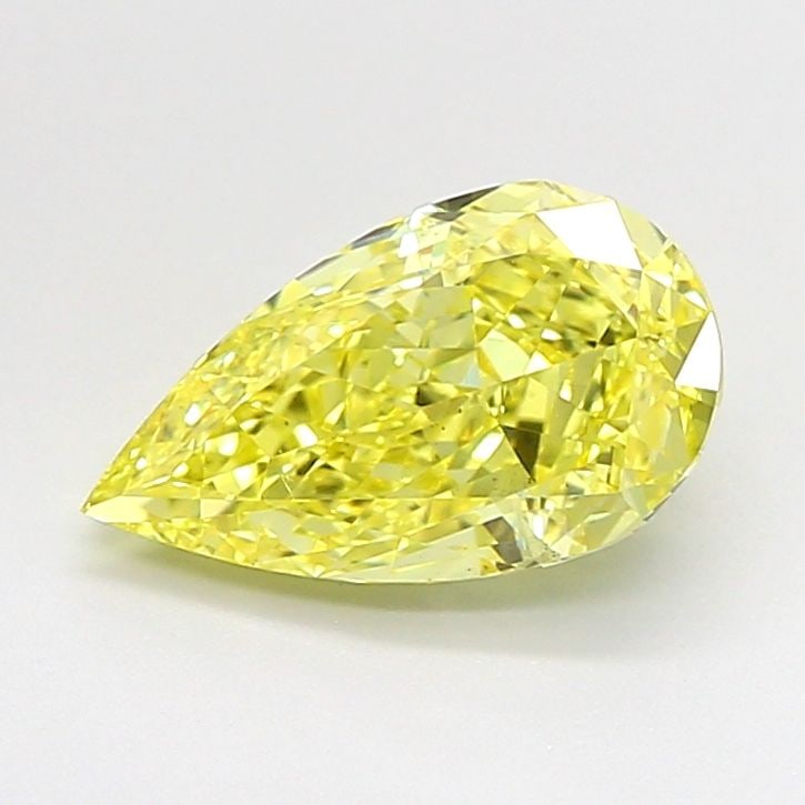 Loose Diamond - PEAR 2.03ct Fancy Intense Yellow VS2: Loose Diamond - PEAR 2.03ct Fancy Intense Yellow VS2 Source: This is a real non-mined Diamond that has been grown in a lab Shape: PEAR Carats: 2.03 Color: Fancy Intense Yellow Certification: IGI Video
