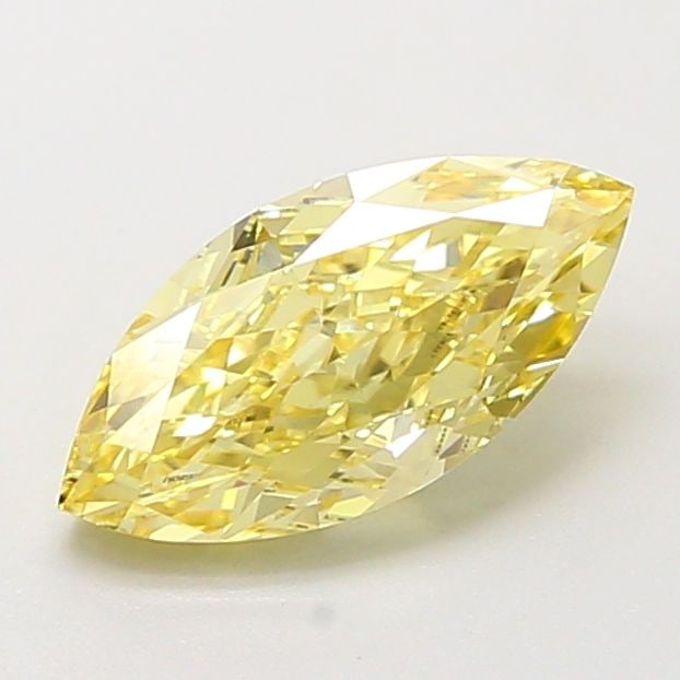 Loose Diamond - MARQUISE 0.98ct Fancy Intense Yellow VVS2: Loose Diamond - MARQUISE 0.98ct Fancy Intense Yellow VVS2 Source: This is a real non-mined Diamond that has been grown in a lab Shape: MARQUISE Carats: 0.98 Color: Fancy Intense Yellow Certification: 