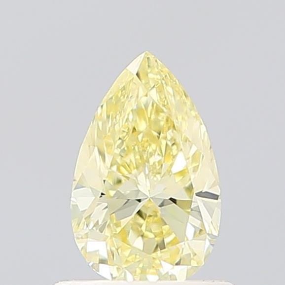 Loose Diamond - PEAR 0.61ct Fancy Light Yellow VVS2: Loose Diamond - PEAR 0.61ct Fancy Light Yellow VVS2 Source: This is a real non-mined Diamond that has been grown in a lab Shape: PEAR Carats: 0.61 Color: Fancy Light Yellow Certification: IGI Video: