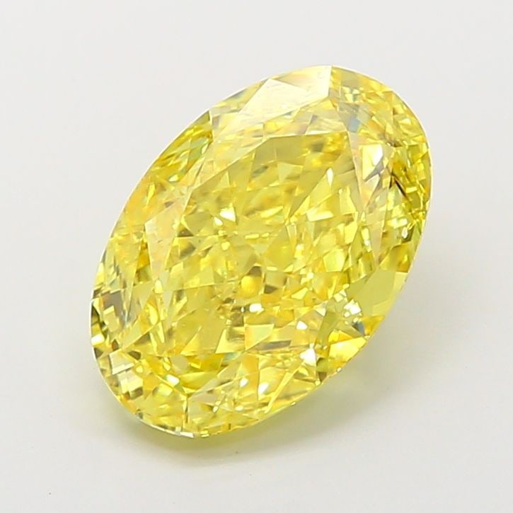 Loose Diamond - OVAL 4.54ct Fancy Vivid Yellow VS2: Loose Diamond - OVAL 4.54ct Fancy Vivid Yellow VS2 Source: This is a real non-mined Diamond that has been grown in a lab Shape: OVAL Carats: 4.54 Color: Fancy Vivid Yellow Certification: IGI Video: