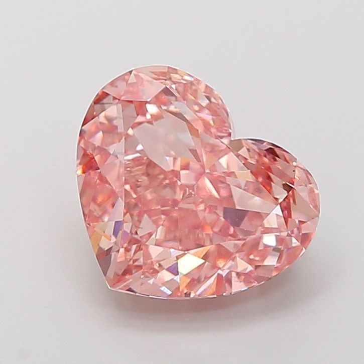 Loose Diamond - HEART 5.56ct Fancy Vivid Pink VS1: Loose Diamond - HEART 5.56ct Fancy Vivid Pink VS1 Source: This is a real non-mined Diamond that has been grown in a lab Shape: HEART Carats: 5.56 Color: Fancy Vivid Pink Certification: IGI Video: